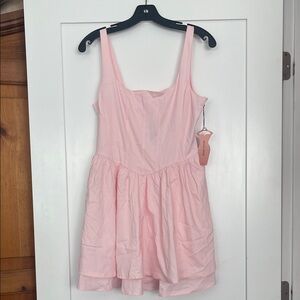 Light pink mini dress